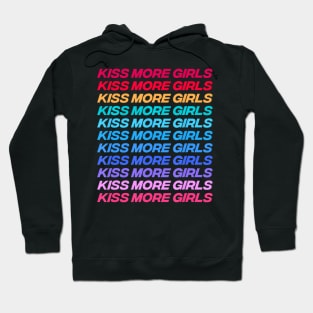 Kiss More Girl Lesbian Bisexual LGBT Pride Feminist Hoodie